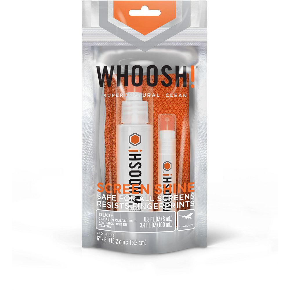 WHOOSH SCREEN SHINE DUO 100ML & 8ML WITH CLOTHS
