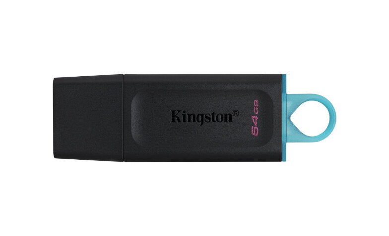 Kingston 64GB USB 3.2 DataTaveler Exodia, Black and Teal