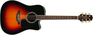 Takamine Dreadnought Cutaway Acoustic-Electric Guitar, Sunburst