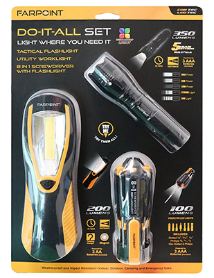 FARPOINT Flashlight Do-It-All" Set