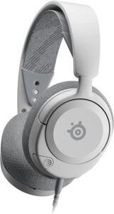 SteelSeries Arctis Nova 1P Multi-System Gaming Headset  Hi-Fi Drivers  360� Spatial Audio  Comfort Design  Durable  Lightweight  Noise-Cancelling Mic  PS5/PS4, PC, Xbox, Switch - White