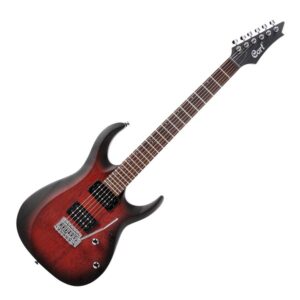 X Series Meranti Body Electric Guitar Open Pore Black Cherry