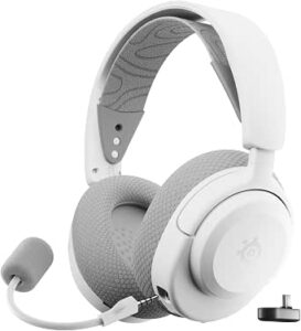 Steelseries Arctis Nova 3P Wireless Gaming Headset for PC / PS4 / PS5 / Nintendo Switch - White